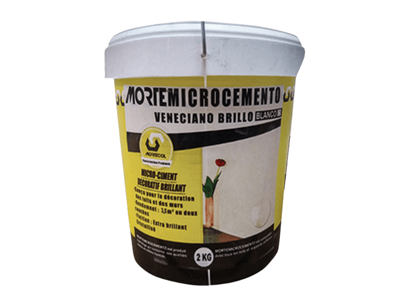 MORTEMICROCEMENTO VENECIANO BRILLO BLANCO